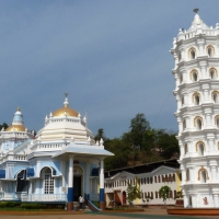 unique design of a hindu temple logo